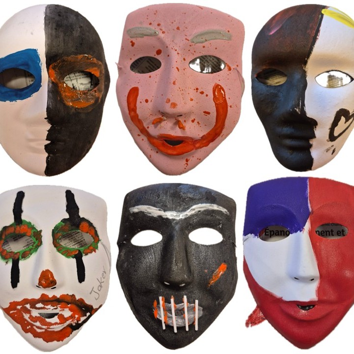2025. Atelier masques. Strasbourg. Collège du Stockfeld